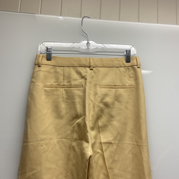 New Massimo Dutti Wool Suit Trouser Pants With Central Seam Tan Cream - Picture 6 of 13